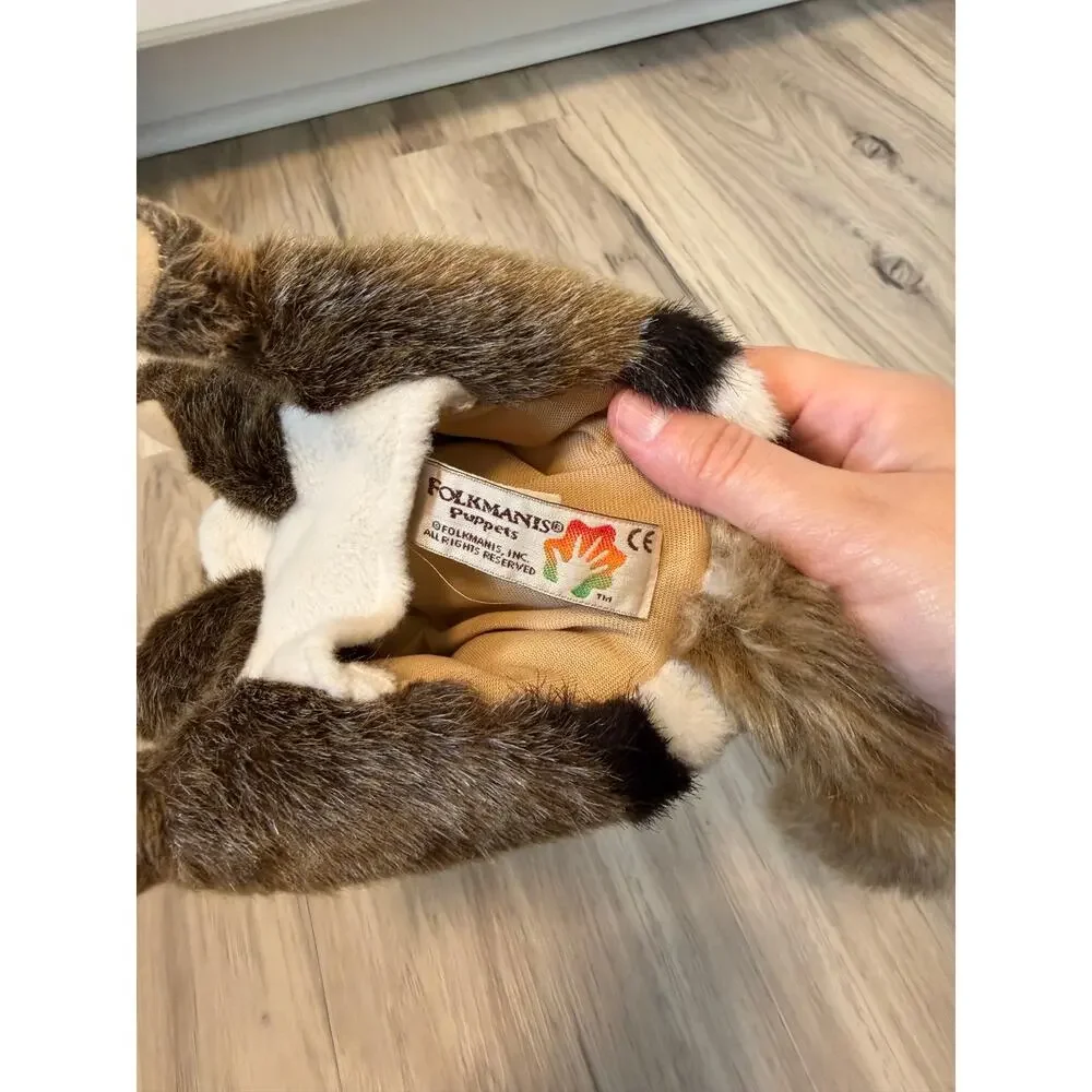 Folkmanis Puppets Eastern Chipmunk Hand Puppet Full Body Plush Forest Animal